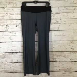 Gap Body Wide Leg Black Gray Leggings